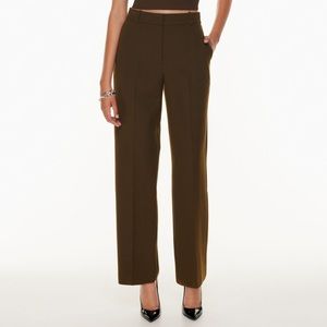 Aritzia Babaton Agency Pant, Coffee Bean 00 (suiting pant material)